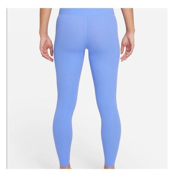 NIKE NWT Yoga Luxe 7/8 Long Blue Workout Leggings Size Large - Picture 2 of 11